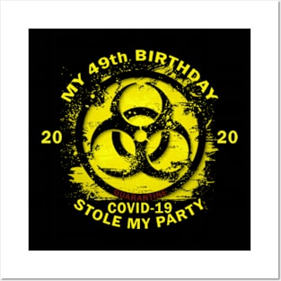 49th Birthday Quarantine Posters and Art